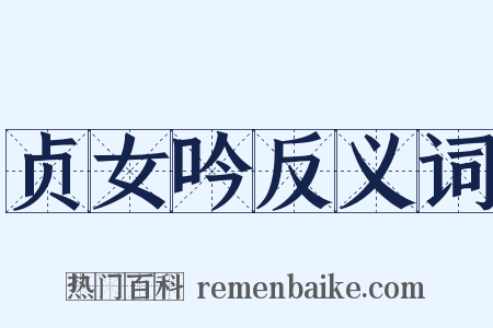 贞女吟反义词是什么意思的图片